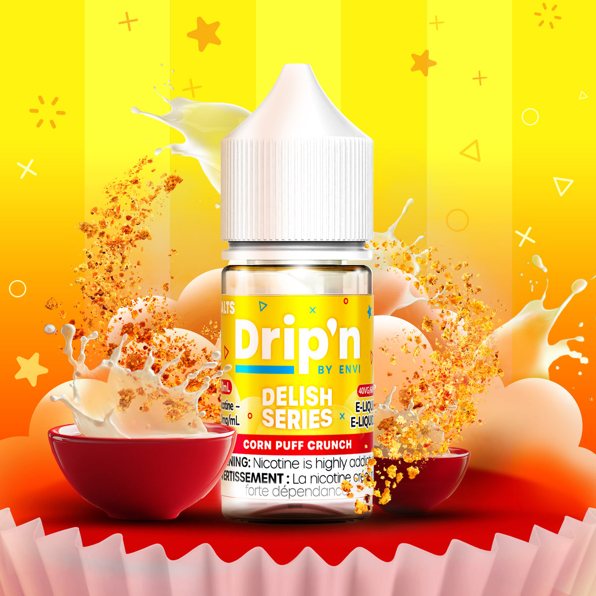 drip vape juice Hi Drip - Iced White Peach Strawberry 100ml | E-Liquid main image 0