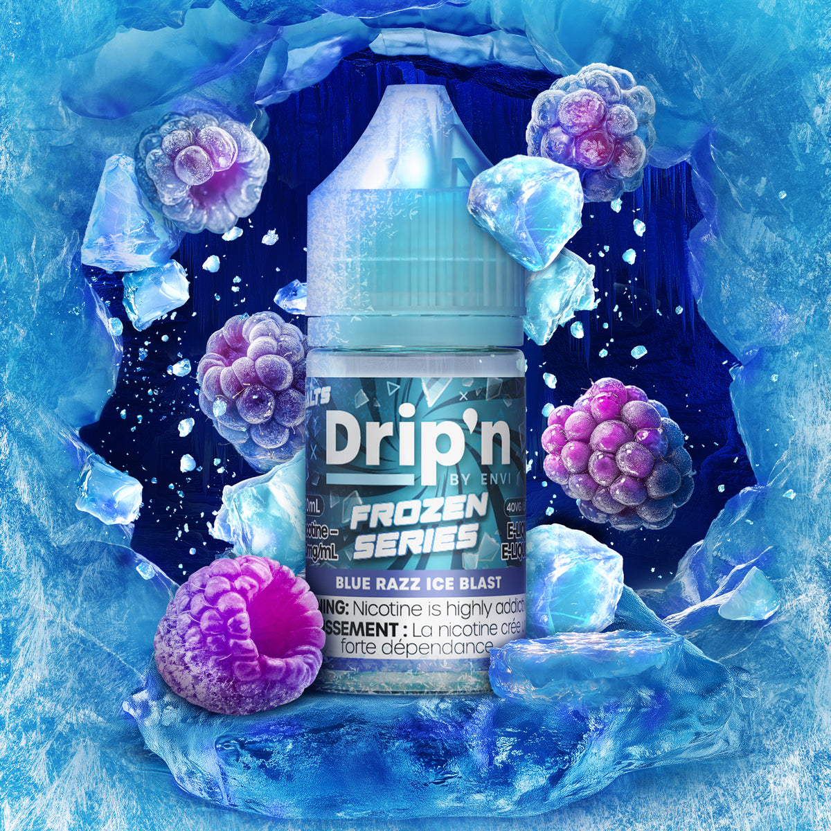 drip vape juice Drip'n Frozen Series Salt Nic E-Juice | Futuristic Vapes