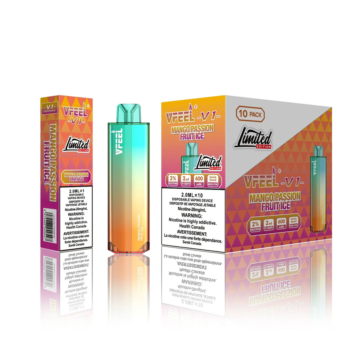 Mango Passionfruit Ice - VFeel V1 6K Disposable | From $25.99