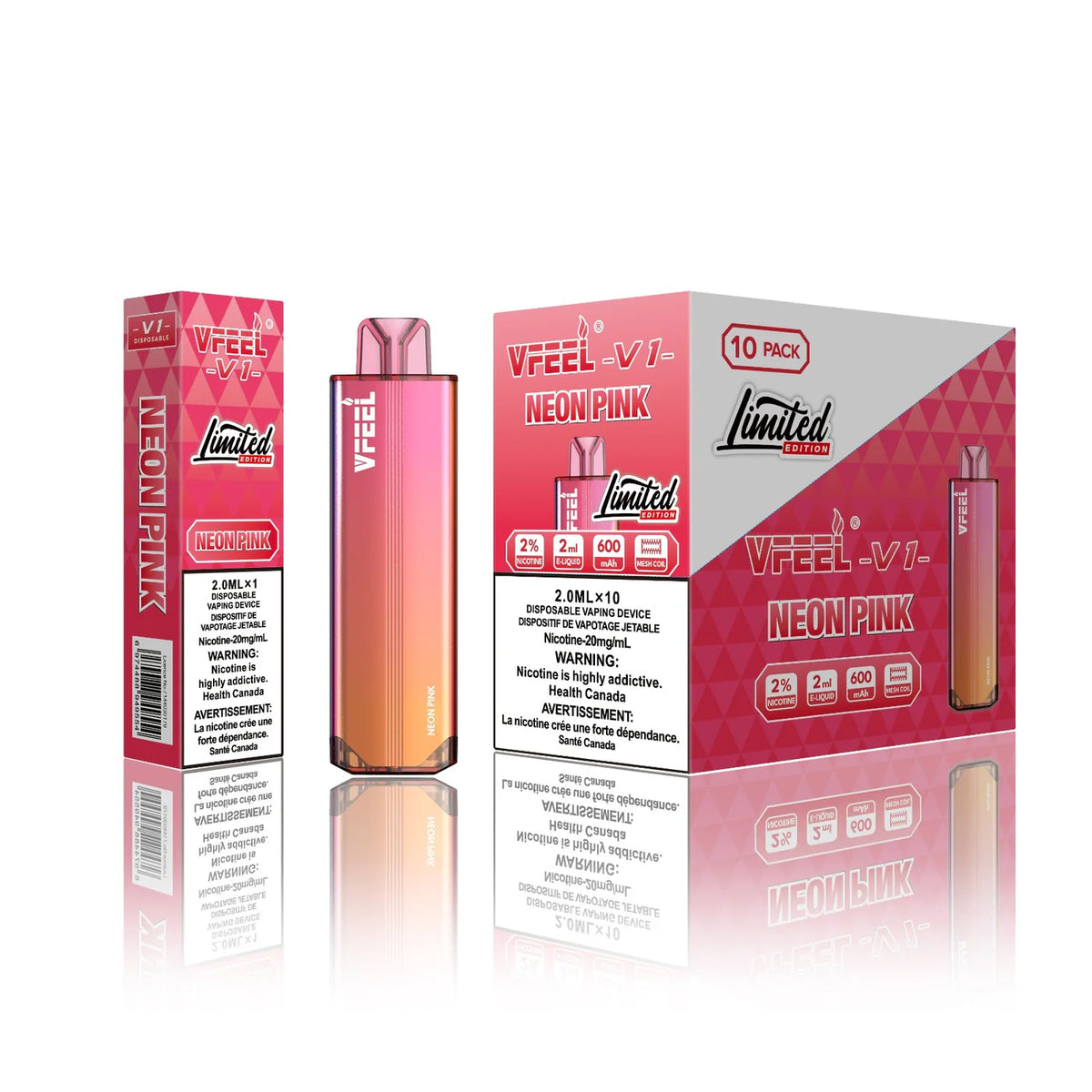 Neon Pink - VFeel V1 6K Disposable | From $25.99 Futuristic Vapes Neon Pink - VFeel V1 6K Disposable | From $25.99 Futuristic Vapes