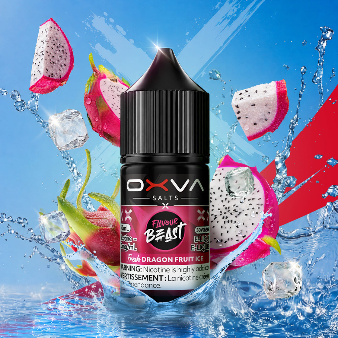 Fresh Dragon Fruit Ice – Flavour Beast x OXVA 30mL salt nic e-juice - Surrey_Vancouver_Delta