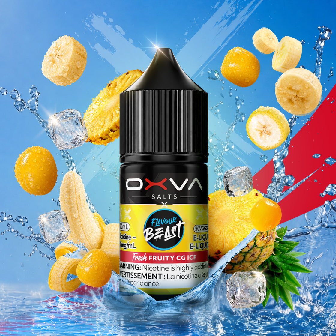 Fresh Fruity CG Ice – Flavour Beast x OXVA 30mL salt nic e-juice - Surrey_Vancouver_Delta