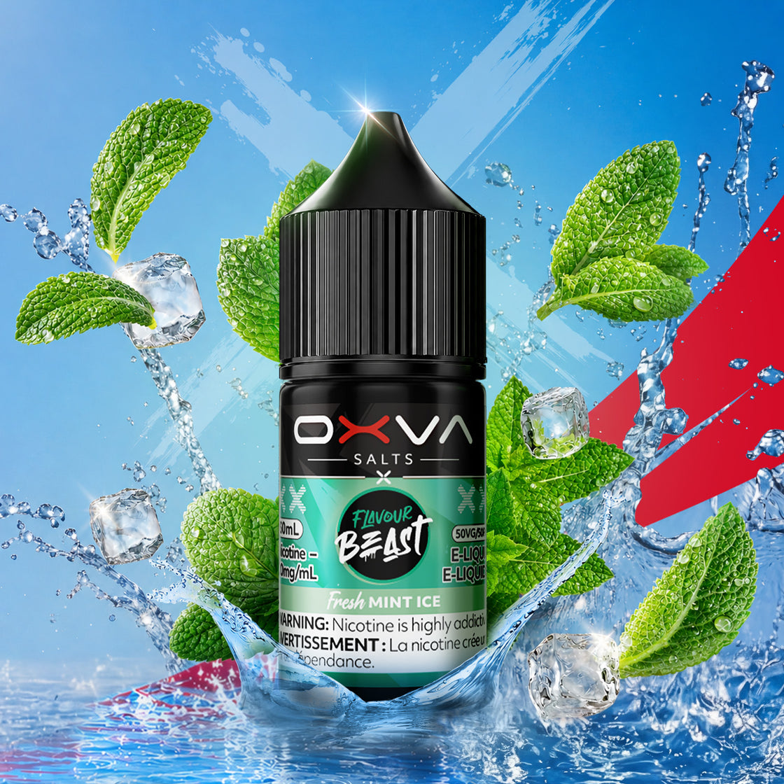 Fresh Mint Ice – Flavour Beast x OXVA 30mL salt nic e-juice - Surrey_Vancouver_Delta