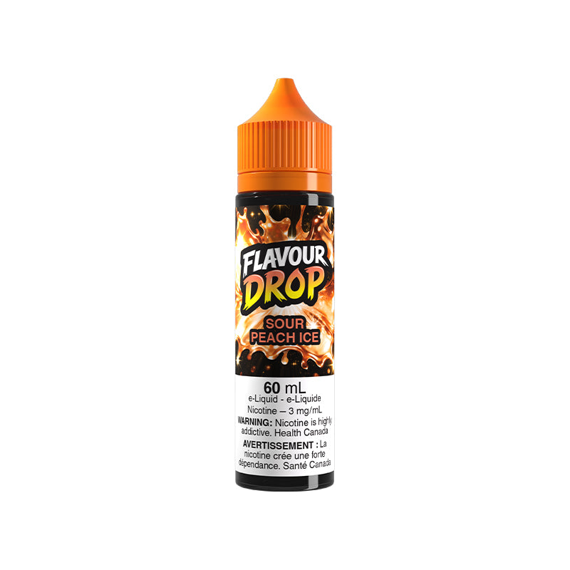 Sour Peach Ice Flavour Drop 60mL E-Juice – Futuristic Vapes Surrey Delta