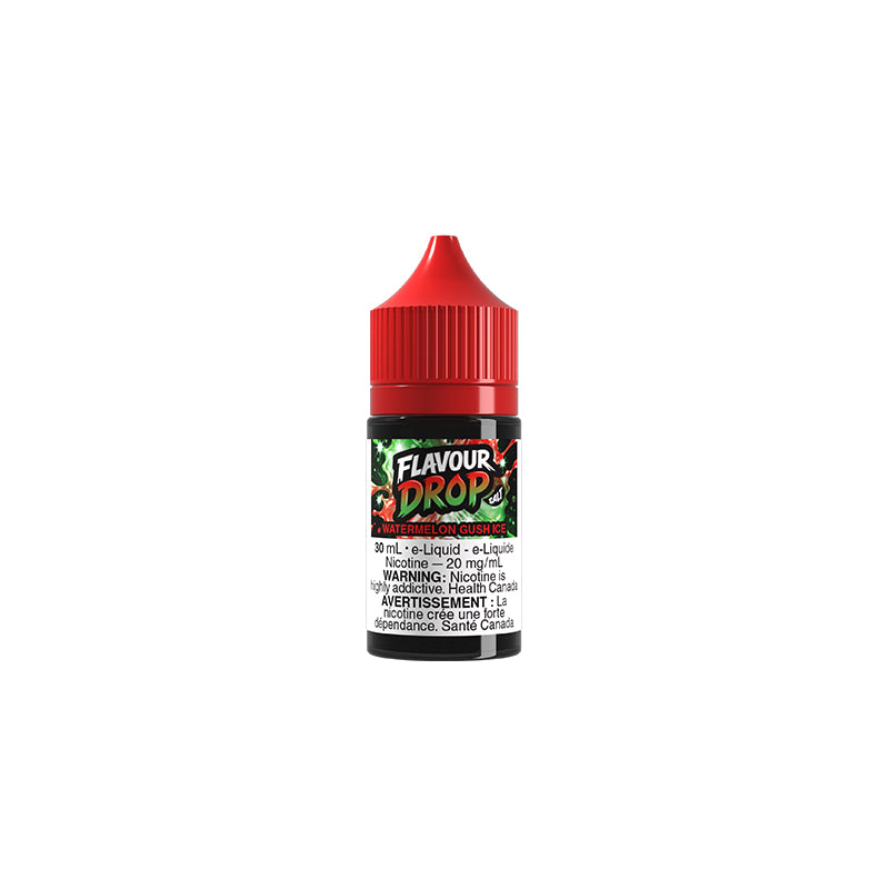 Watermelon Gush Ice Flavour Drop 30mL Salt Nic E-Juice – Futuristic Vapes Surrey Delta