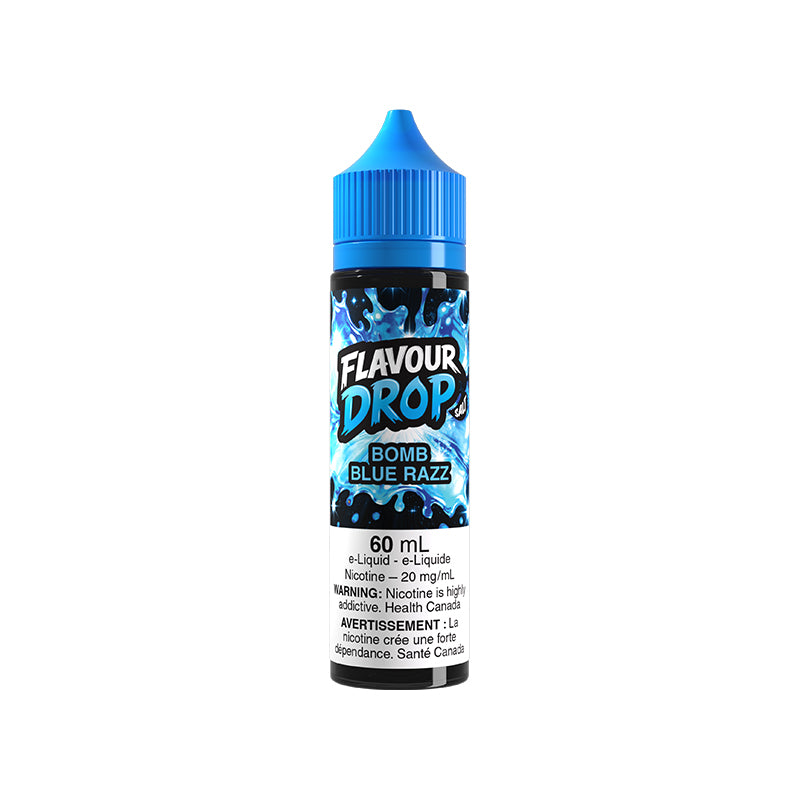 Bomb Blue Razz Flavour Drop 60mL Salt Nic E-Juice – Futuristic Vapes Surrey Delta