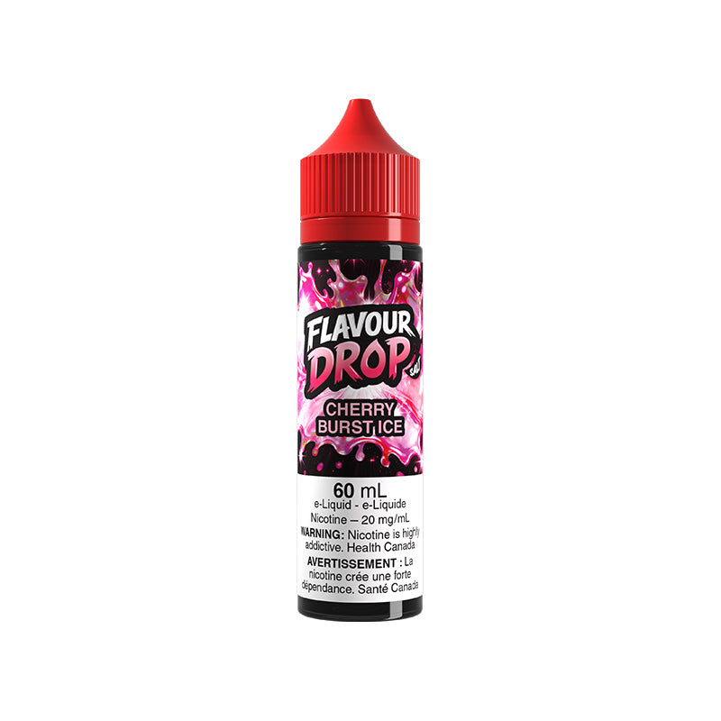 Cherry Burst Ice Flavour Drop 60mL Salt Nic E-Juice – Futuristic Vapes Surrey Delta