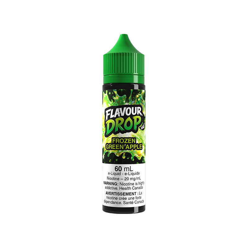 Frozen Green Apple Flavour Drop 60mL Salt Nic E-Juice – Futuristic Vapes Surrey Delta