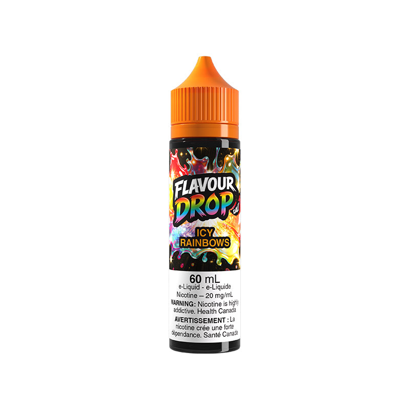 Icy Rainbows Flavour Drop 60mL Salt Nic E-Juice – Futuristic Vapes Surrey Delta