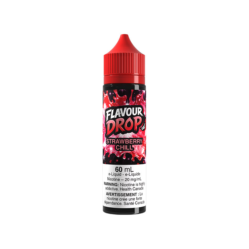 Strawberry Chill Flavour Drop 60mL Salt Nic E-Juice – Futuristic Vapes Surrey Delta