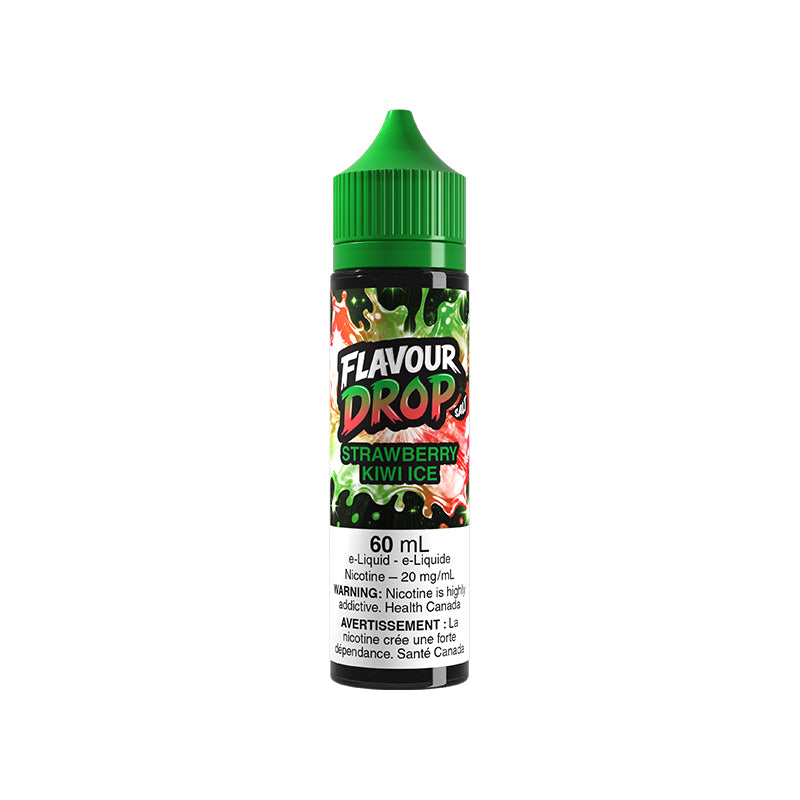 Strawberry Kiwi Ice Flavour Drop 60mL Salt Nic E-Juice – Futuristic Vapes Surrey Delta
