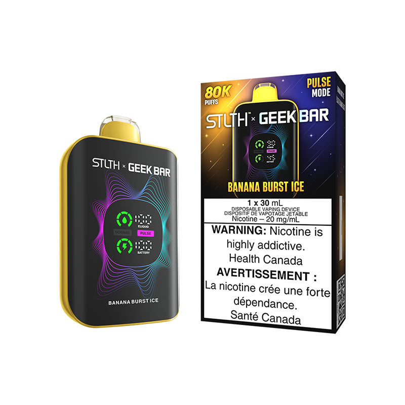 STLTH x GEEK BAR Disposable Banana Burst Ice | 80K Puffs Vape Futuristic Vapes STLTH x GEEK BAR Disposable Banana Burst Ice | 80K Puffs Vape Futuristic Vapes