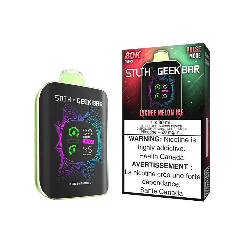 STLTH X GEEK BAR Disposable 80K - Lychee Melon Ice | Futuristic Vapes Delta Surrey