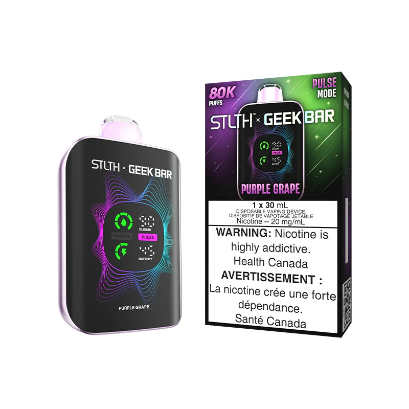 STLTH X GEEK BAR Disposable 80K - Purple Grape | Futuristic Vapes Delta Surrey
