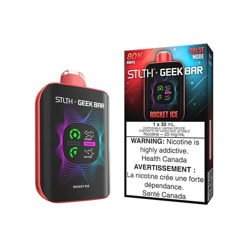 STLTH X GEEK BAR Disposable 80K - Rocket Ice | Futuristic Vapes Delta Surrey