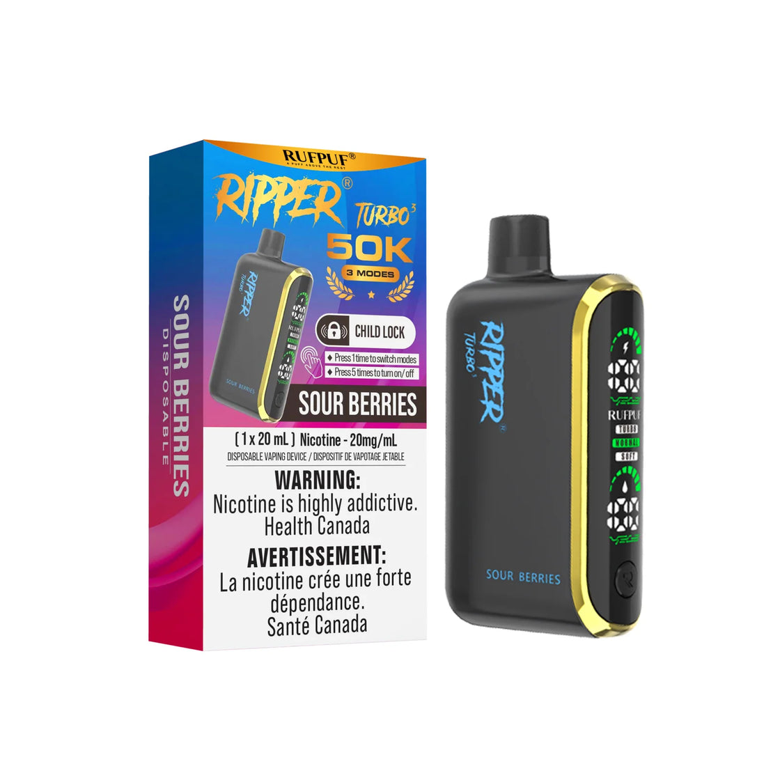 Sour Berries - Ripper Turbo 3 35K Disposable
