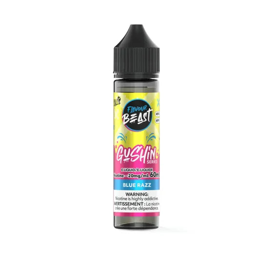 Flavour Beast Gushin' Blue Razz 60mL 20mg Salt Nic E-Juice