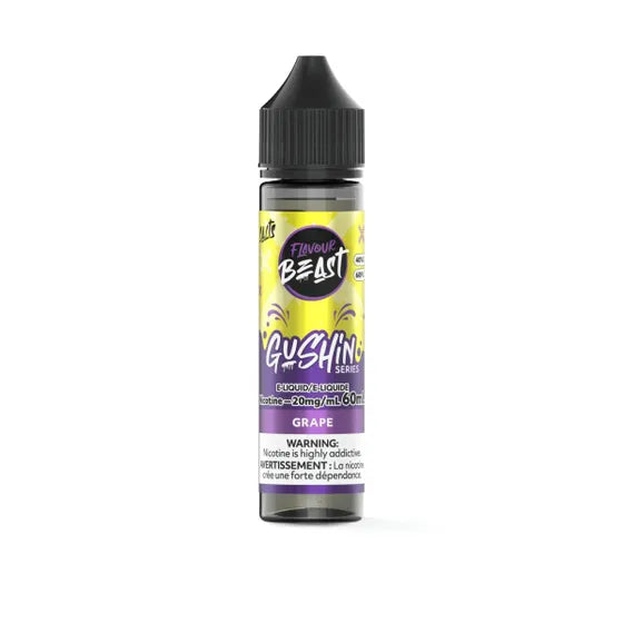 Flavour Beast 60ml Salt Nic 20mg Gushin' Series Grape E-Juice