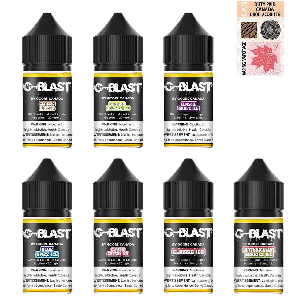 G-Blast Salt Vape Juice | Futuristic Vapes - #1 in Surrey/Delta G-Blast Salt Vape Juice | Futuristic Vapes - #1 in Surrey/Delta